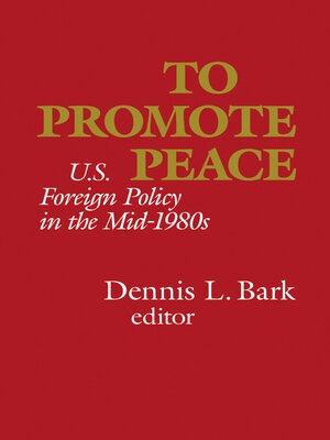 cover image of To Promote Peace